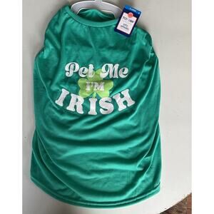 Top Paw Pet Me I'm Irish Dog Shirt Sz XL